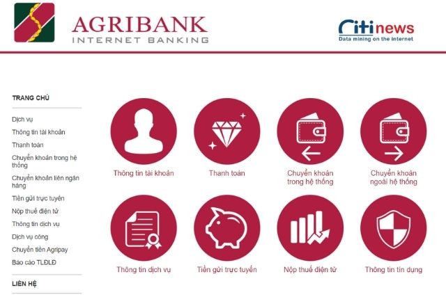 Agribank internet banking đăng nhập