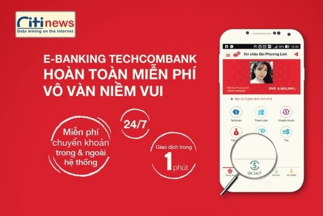 Các cách chuyển tiền bằng Internet Banking Techcombank
