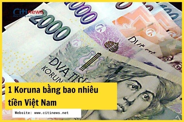 1 Koruna Séc bằng bao nhiêu tiền Việt Nam