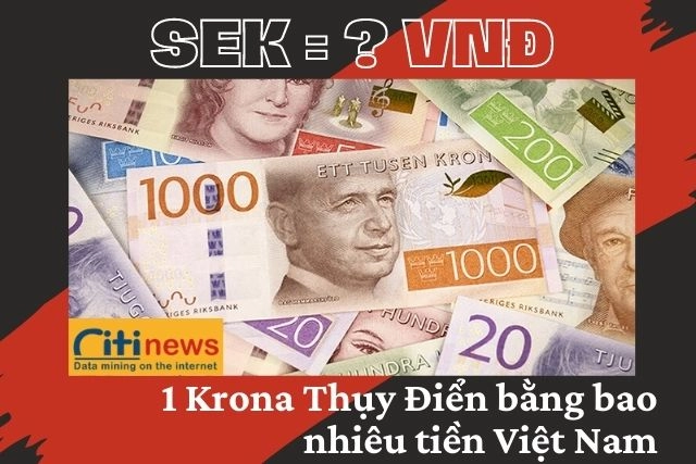 Tìm hiểu 1 Krona Thụy Điển bằng bao nhiêu tiền Việt Nam?