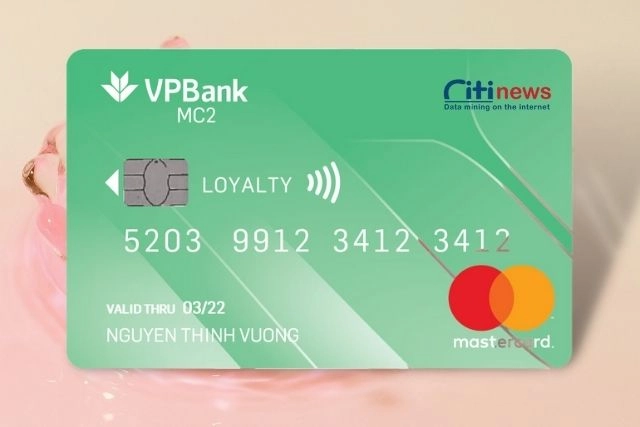 Thẻ tín dụng VPBank MC2
