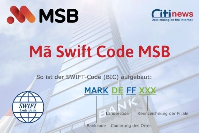 Mã Swift Code của maritime bank (MSB)