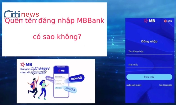 Quên tên đăng nhập MB Bank có sao không?